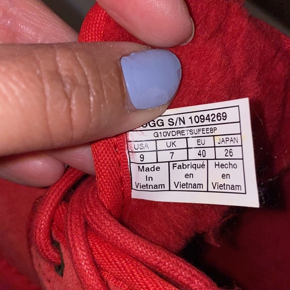 Women’s UGG SAMBA RED NEUMEL BOOTS - Picture 7 of 11